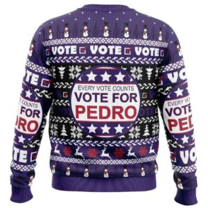 Alternative view of 2025 Vote for Pedro Napoleon Dynamite Ugly Christmas Sweater