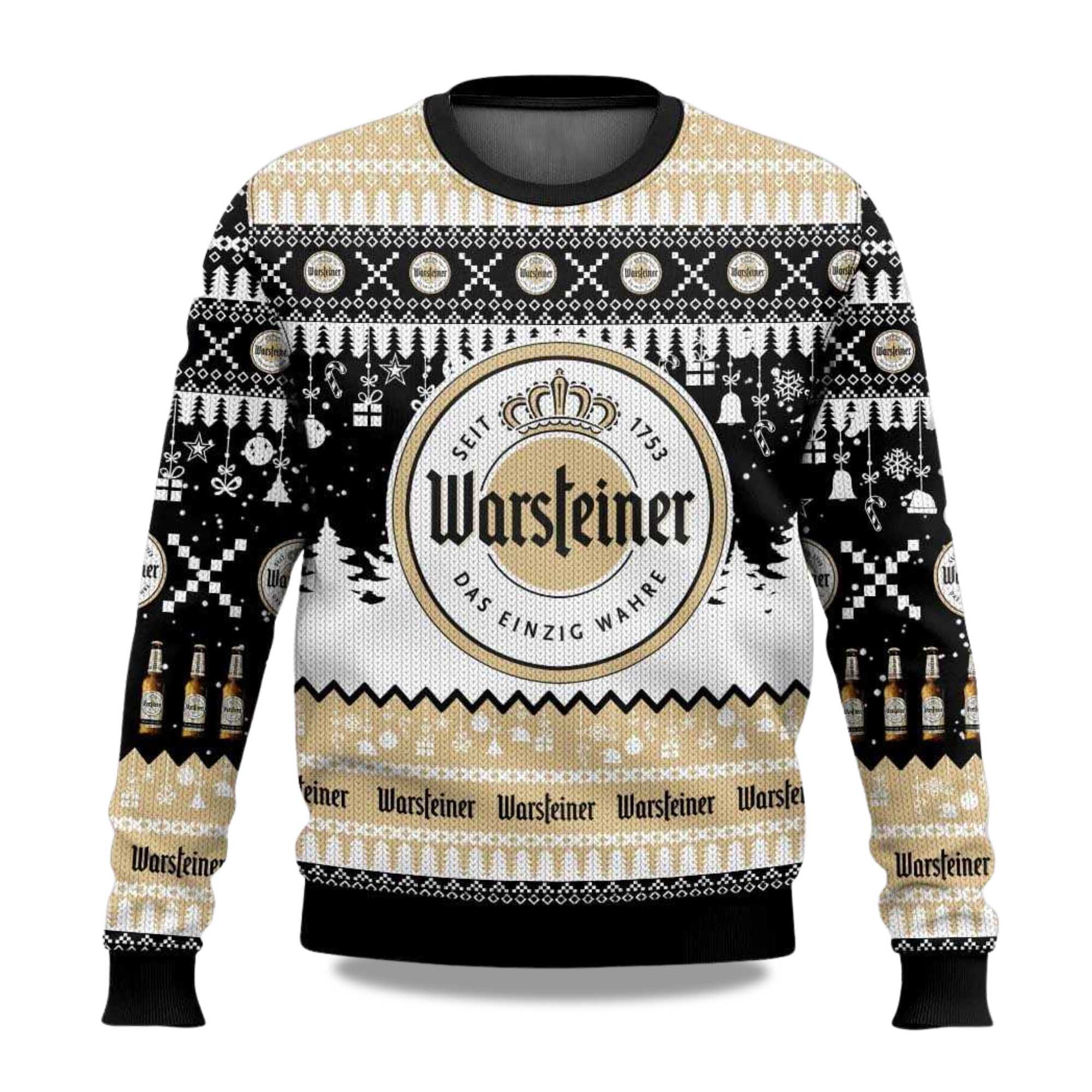 2025 Warsteiner German Beer Christmas Ugly Sweater