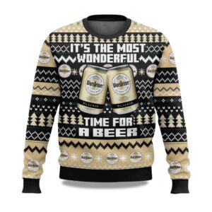 2025 Warsteiner Its The Most Wonderful Time For A Beer Christmas Ugly Sweater