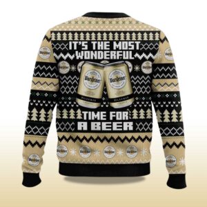 Alternative view of 2025 Warsteiner Its The Most Wonderful Time For A Beer Christmas Ugly Sweater