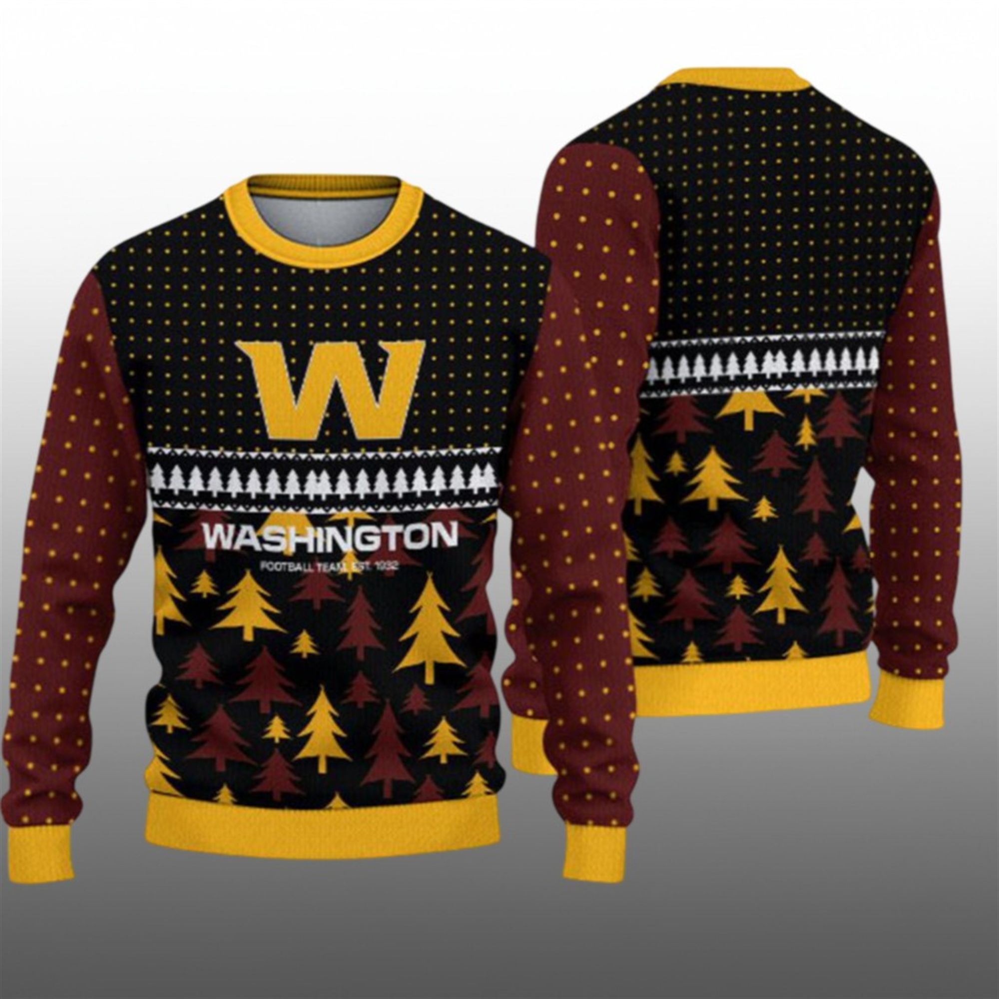 2025 Washington Festive Holiday Ugly Sweater - Grishko.com