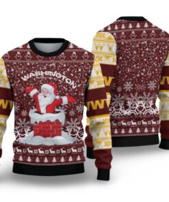 Alternative view of 2025 Washington Funny Santa Ugly Christmas Sweater 