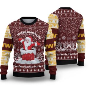 Alternative view of 2025 Washington Funny Santa Ugly Christmas Sweater - Grishko.com