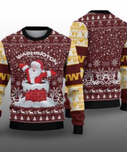 2025 Washington Funny Santa Ugly Christmas Sweater 