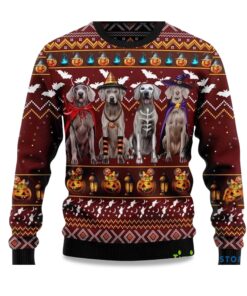 2025 Weimaraner Dog Ugly Christmas Sweater