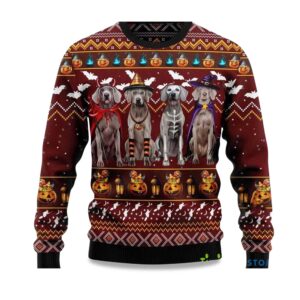 2025 Weimaraner Dog Ugly Christmas Sweater