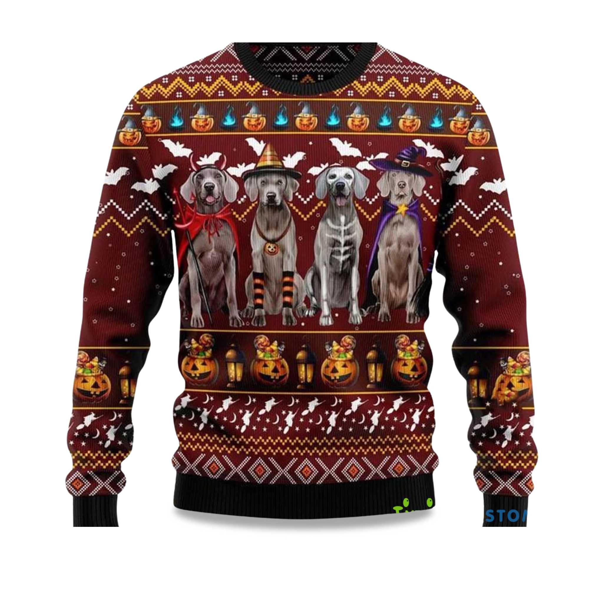 2025 Weimaraner Dog Ugly Christmas Sweater