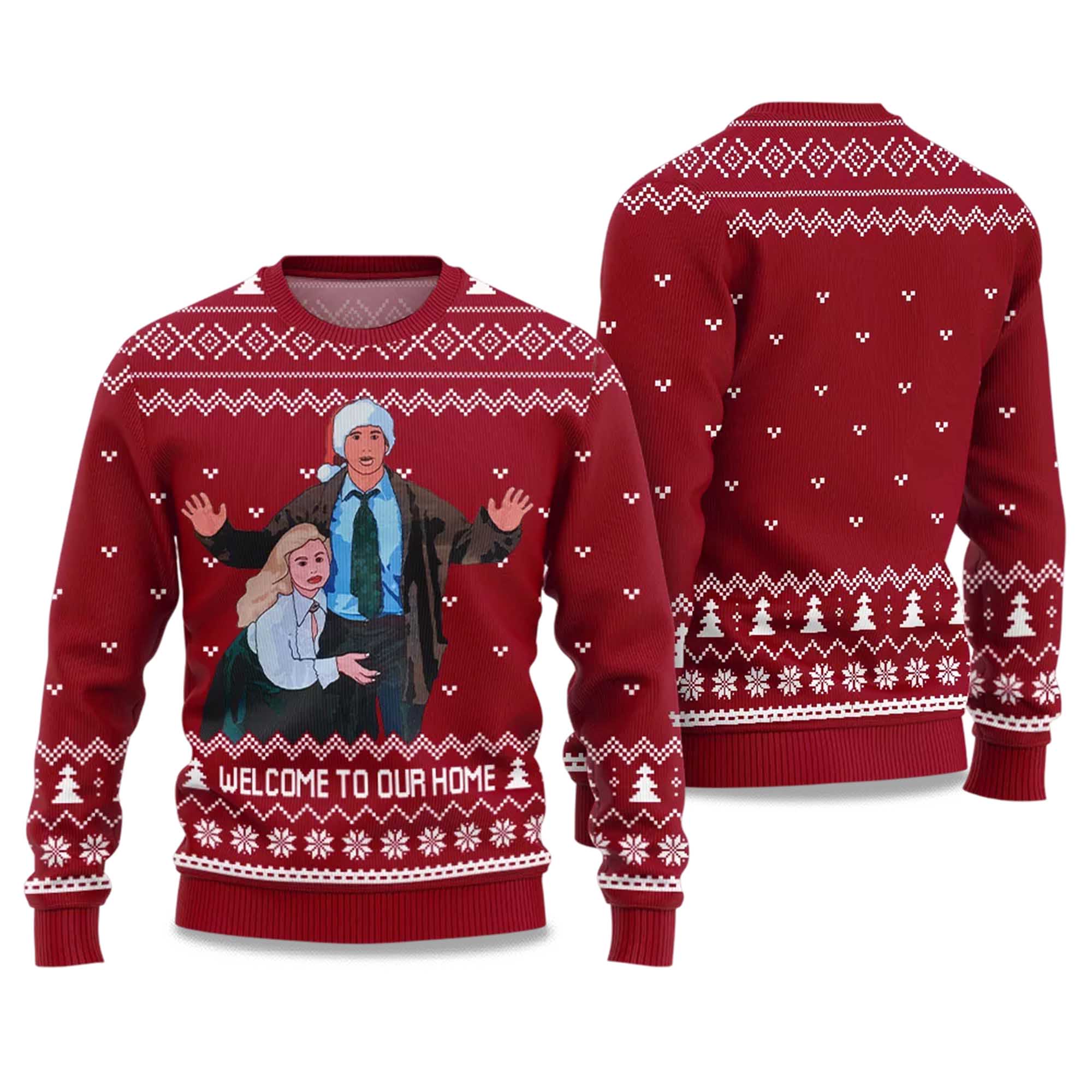 Alternative view of 2025 Welcome To Our Home Griswold Family Christmas Sweater