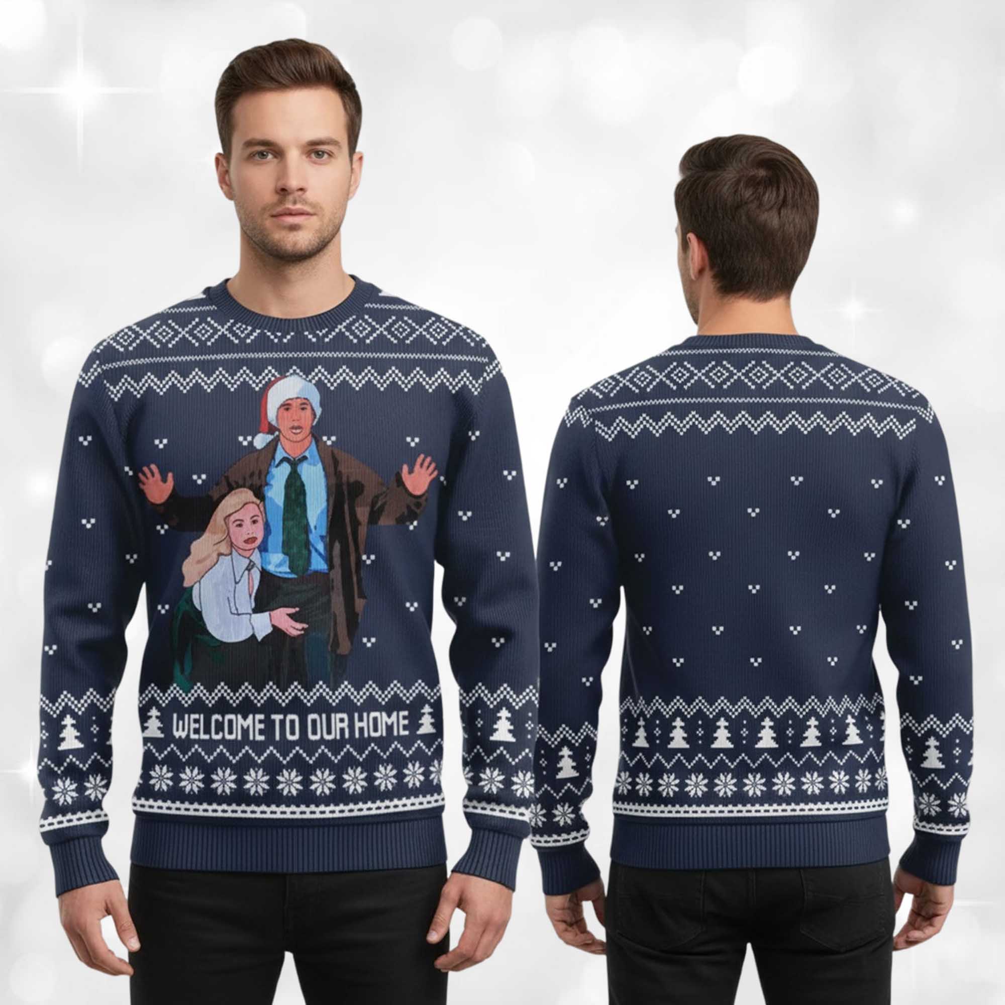 Alternative view of 2025 Welcome To Our Home Griswold Family Christmas Ugly Sweater