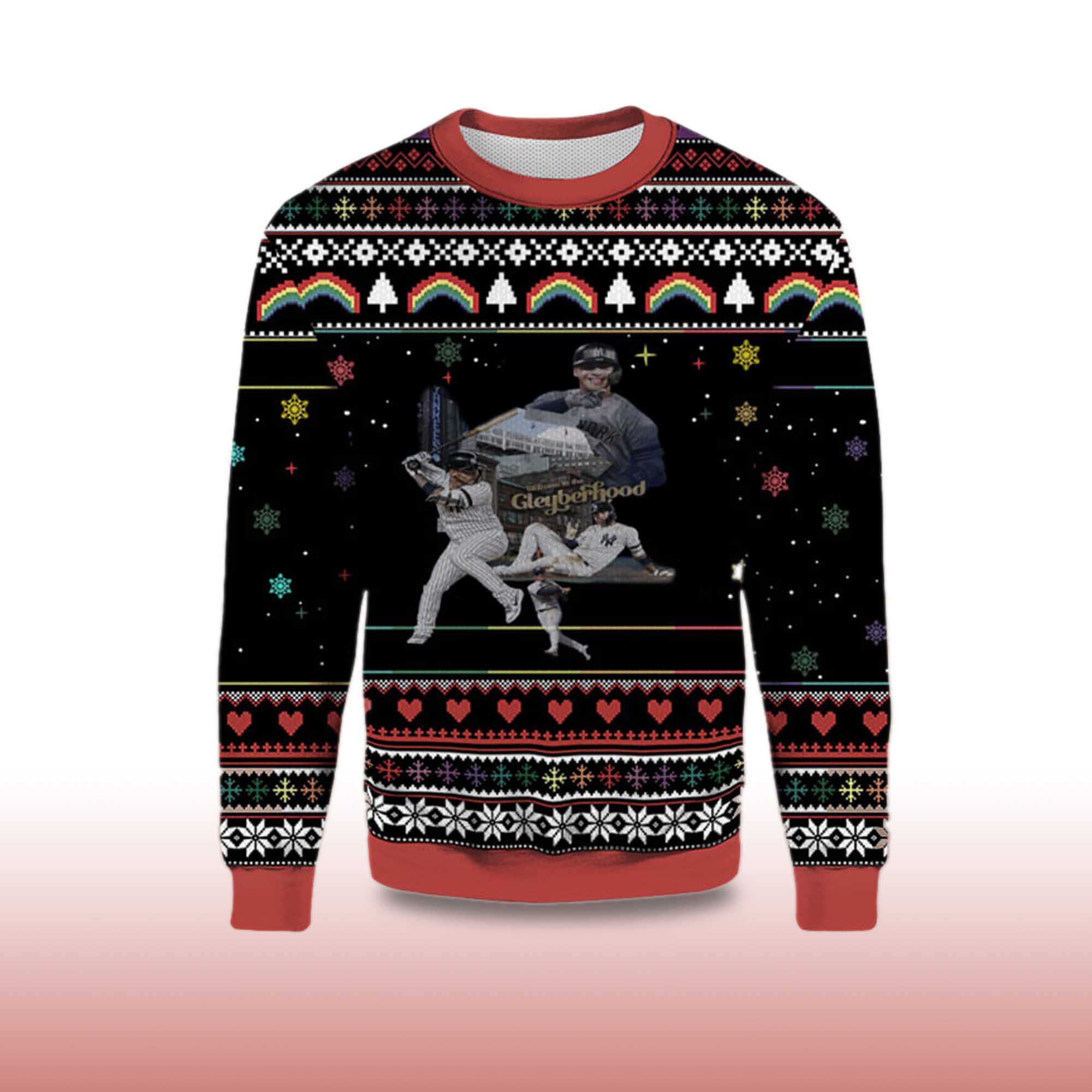 Alternative view of 2025 Welcome to the Gleyberhood Yankees Ugly Christmas Sweater