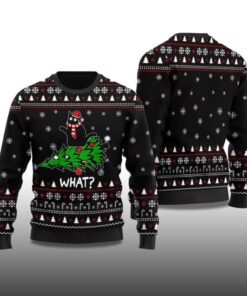 Alternative view of 2025 What Black Cat Ugly Christmas Sweater