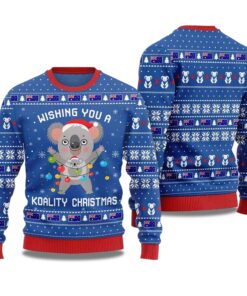 2025 Wishing You a Koality Christmas Australia Ugly Christmas Sweater