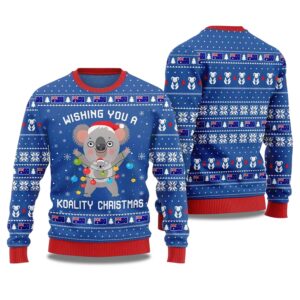 2025 Wishing You a Koality Christmas Australia Ugly Christmas Sweater