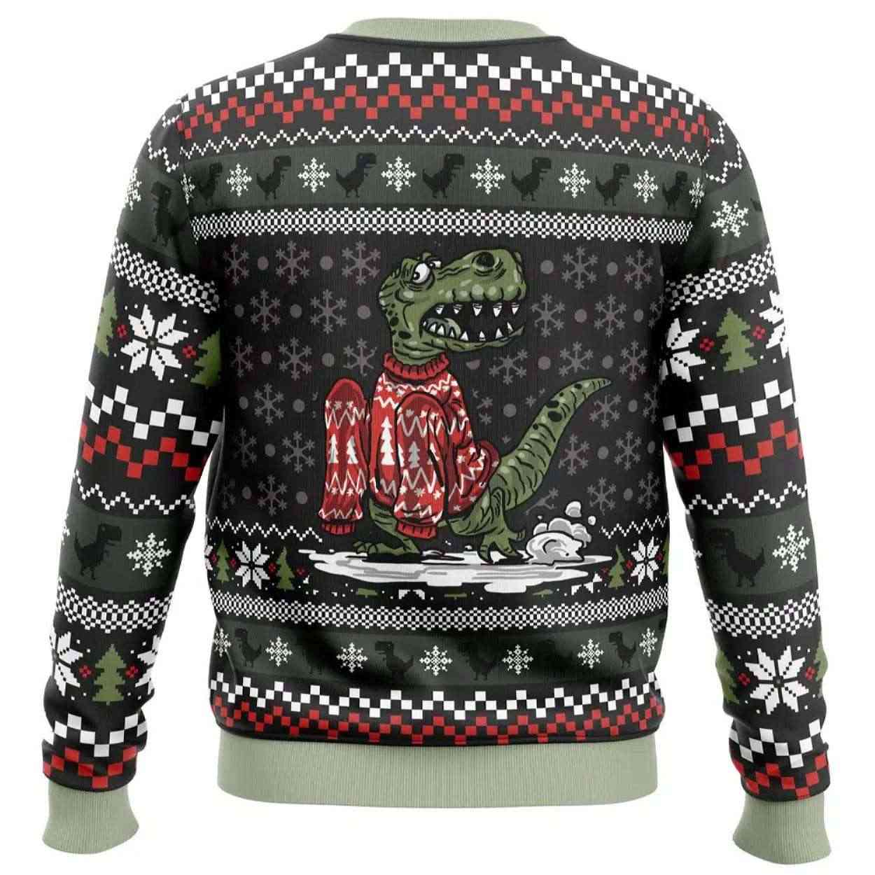 Alternative view of 2025 Wrong Size Dinosaurs Ugly Sweater