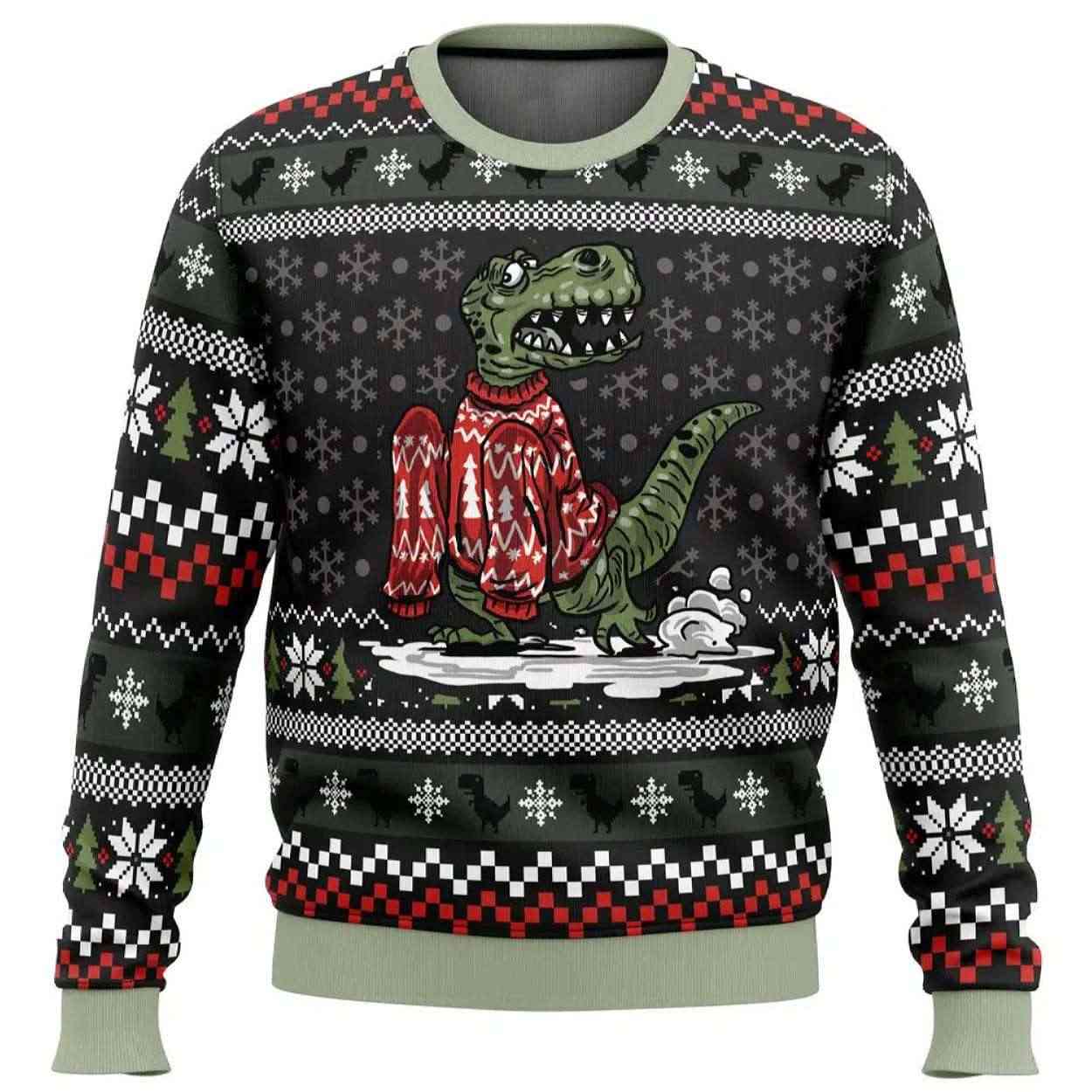 2025 Wrong Size Dinosaurs Ugly Sweater