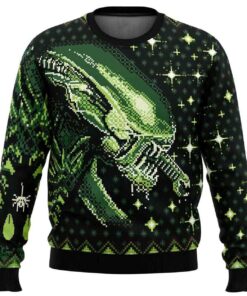 2025 Xenomorph Alien Ugly Christmas Sweater