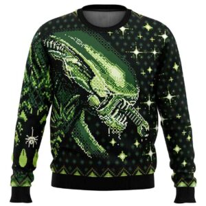 2025 Xenomorph Alien Ugly Christmas Sweater