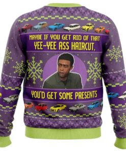 Alternative view of 2025 Yee Yee Ass Haircut Lamar Grand Theft Auto V Ugly Christmas Sweater