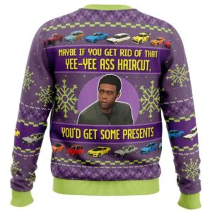 Alternative view of 2025 Yee Yee Ass Haircut Lamar Grand Theft Auto V Ugly Christmas Sweater