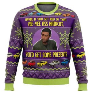 2025 Yee Yee Ass Haircut Lamar Grand Theft Auto V Ugly Christmas Sweater