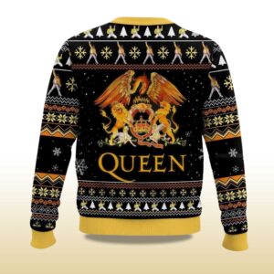 Alternative view of 2025 Yes I Am Old But I Saw Freddie Mercury On Stage Freddie Mercury Queen Christmas Ugly Sweater