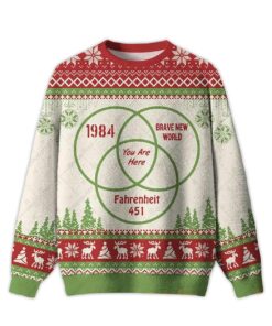 2025 You Are Here Ugly Christmas Sweater