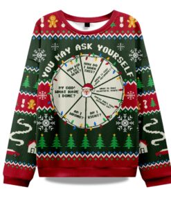 2025 You May Ask Yourself Ugly Christmas Sweater