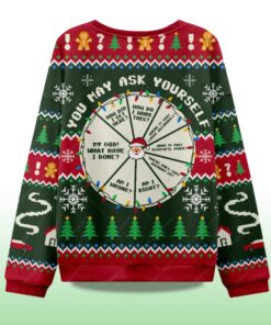 Alternative view of 2025 You May Ask Yourself Ugly Christmas Sweater