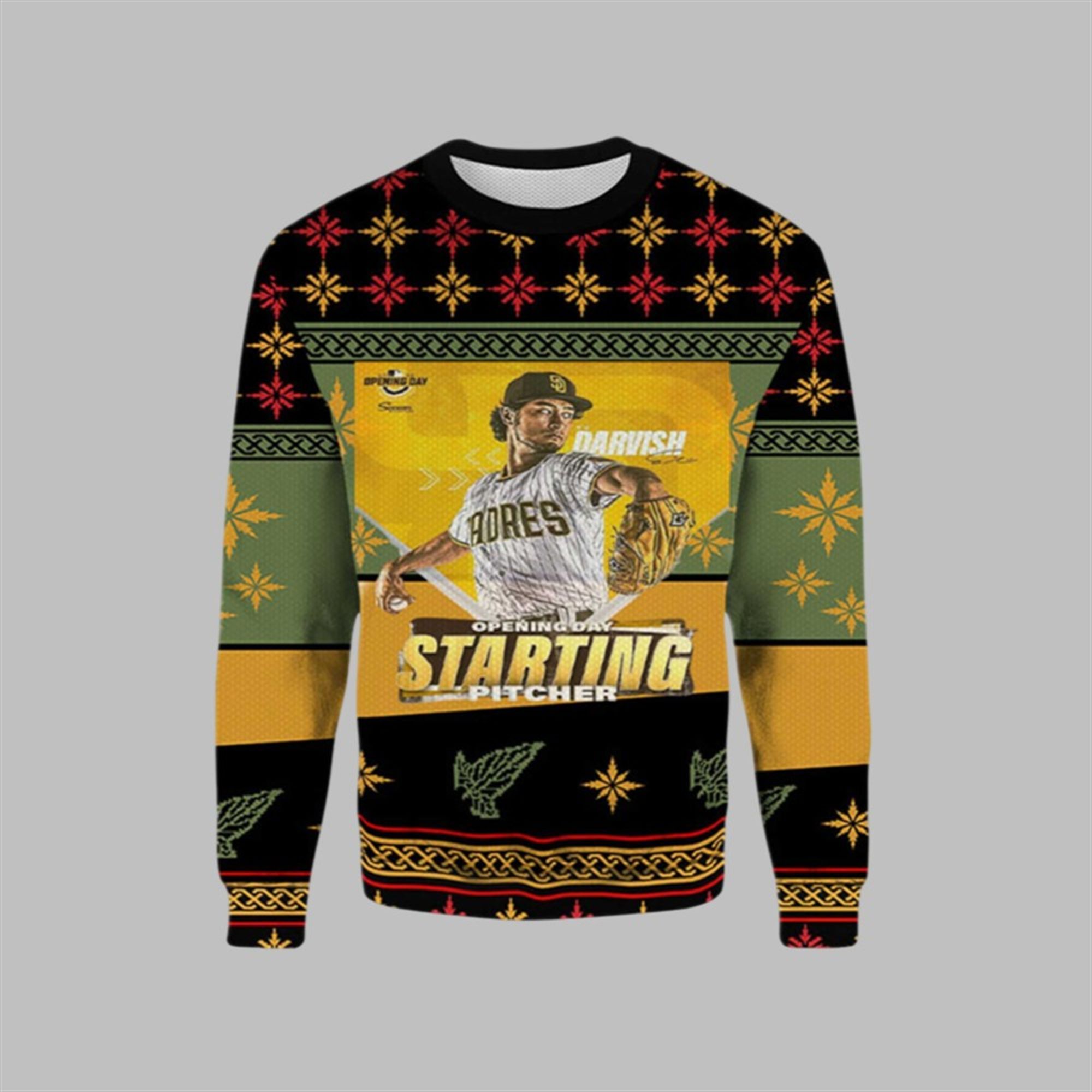 2025 Yu Davish Padres Ugly Christmas Sweater - Grishko.com