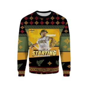 Alternative view of 2025 Yu Davish Padres Ugly Christmas Sweater - Grishko.com