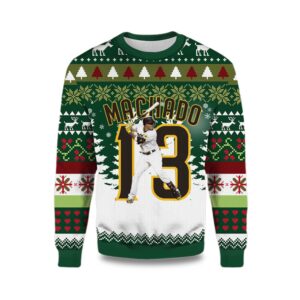 2025Highland Mint Manny Machado San Diego Padres Ugly Sweater