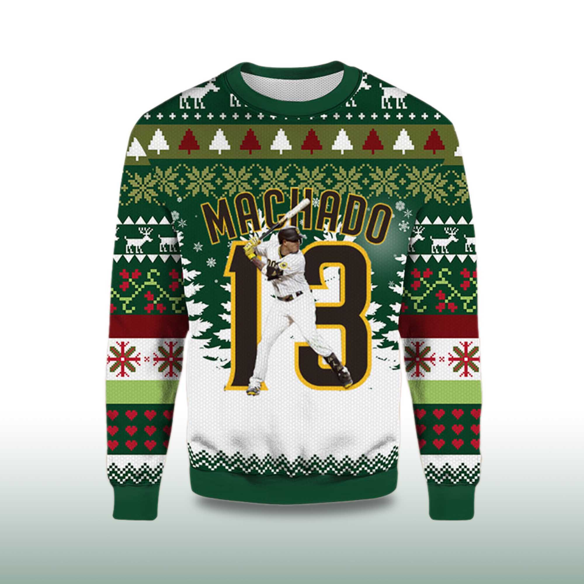 Alternative view of 2025Highland Mint Manny Machado San Diego Padres Ugly Sweater