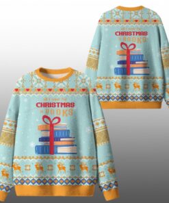 2026 Christmas All I Want For Christmas Is Books Ugly Sweater 