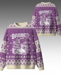 Alternative view of 2026 Christmas Banned Book Tour Ugly Sweater 
