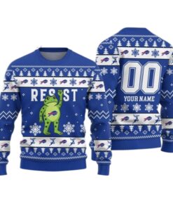 Alternative view of 2026 Christmas Bills Portland Frog Resist Ugly Sweater 