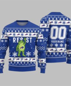 2026 Christmas Bills Portland Frog Resist Ugly Sweater 
