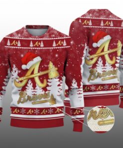 2026 Christmas Braves Ugly Christmas Sweater 