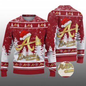 2026 Christmas Braves Ugly Christmas Sweater - Grishko.com