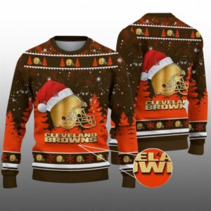 2026 Christmas Browns Ugly Christmas Sweater - Grishko.com