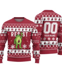 Alternative view of 2026 Christmas Buccaneers Portland Frog Resist Ugly Sweater 