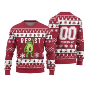 Alternative view of 2026 Christmas Buccaneers Portland Frog Resist Ugly Sweater - Grishko.com