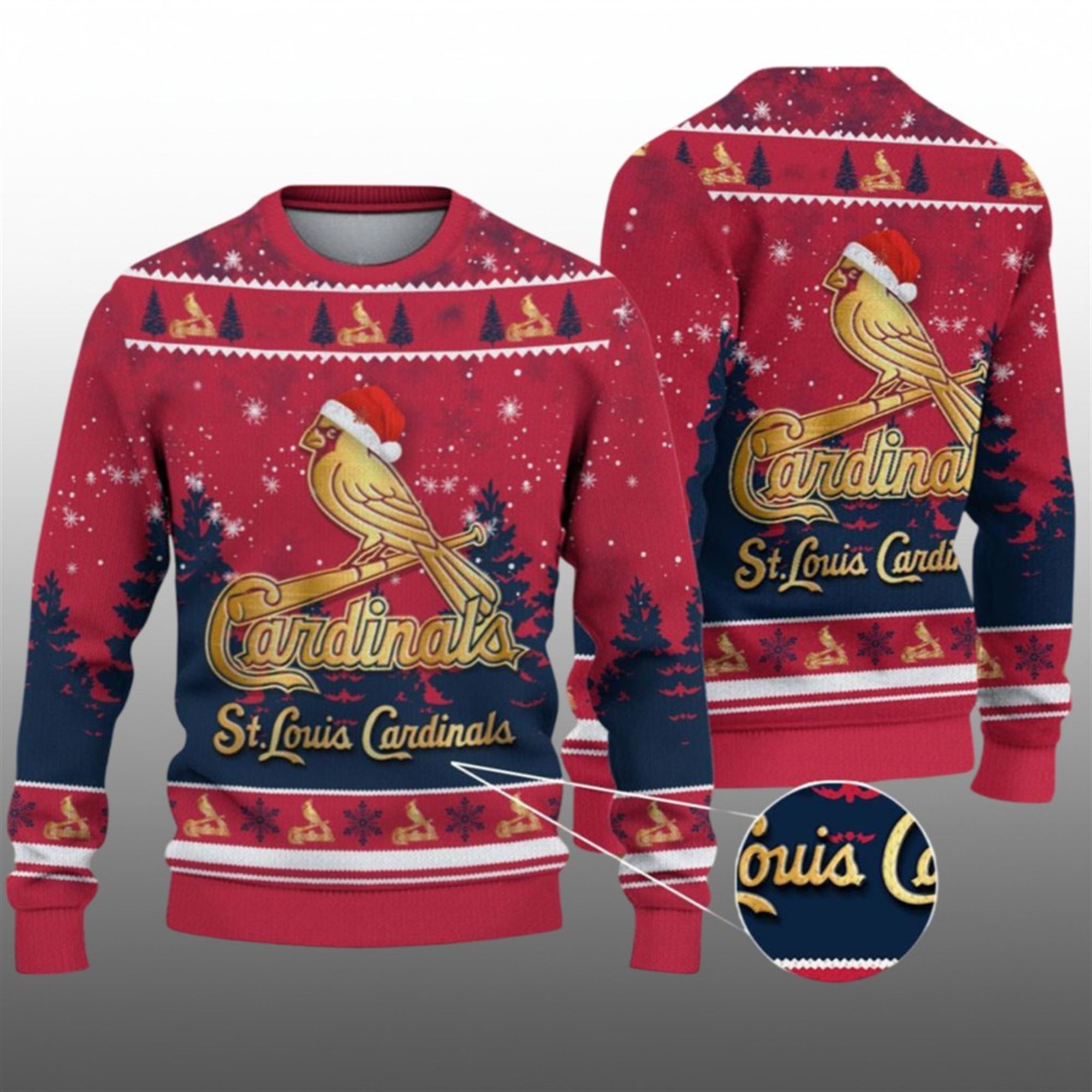 2026 Christmas Cardinals Ugly Christmas Sweater - Grishko.com