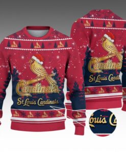 Alternative view of 2026 Christmas Cardinals Ugly Christmas Sweater 