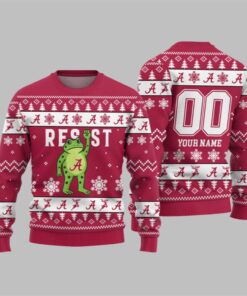 2026 Christmas Crimson Tide Portland Frog Resist Ugly Sweater 