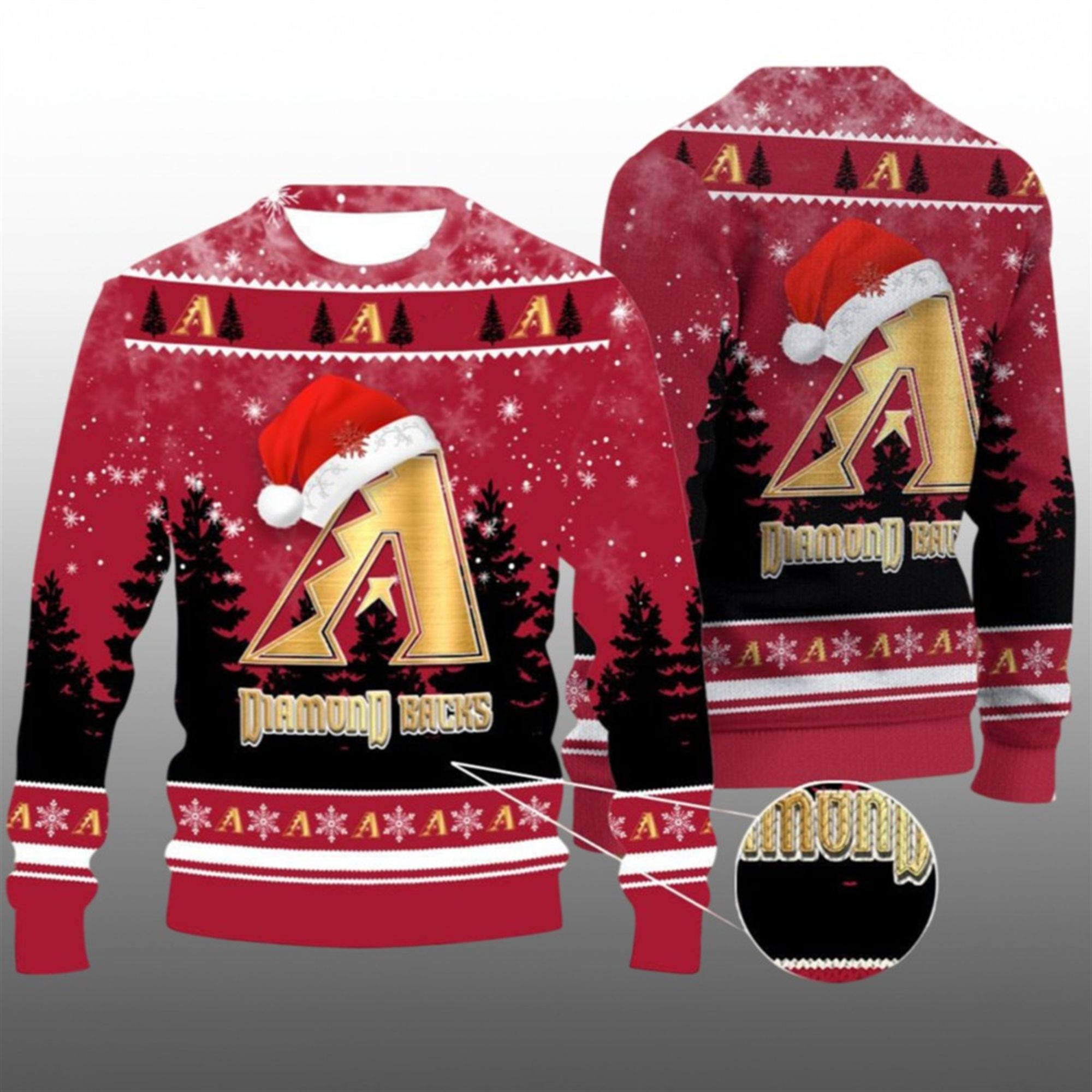2026 Christmas Diamondbacks Ugly Christmas Sweater - Grishko.com