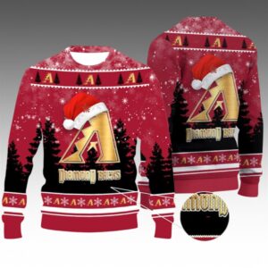 Alternative view of 2026 Christmas Diamondbacks Ugly Christmas Sweater - Grishko.com