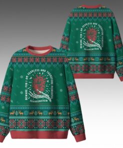 Alternative view of 2026 Christmas For I Am Fearless Therefore Powerful Ugly Sweater 