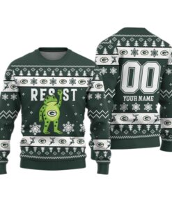 Alternative view of 2026 Christmas GB Packers Portland Frog Resist Ugly Sweater 