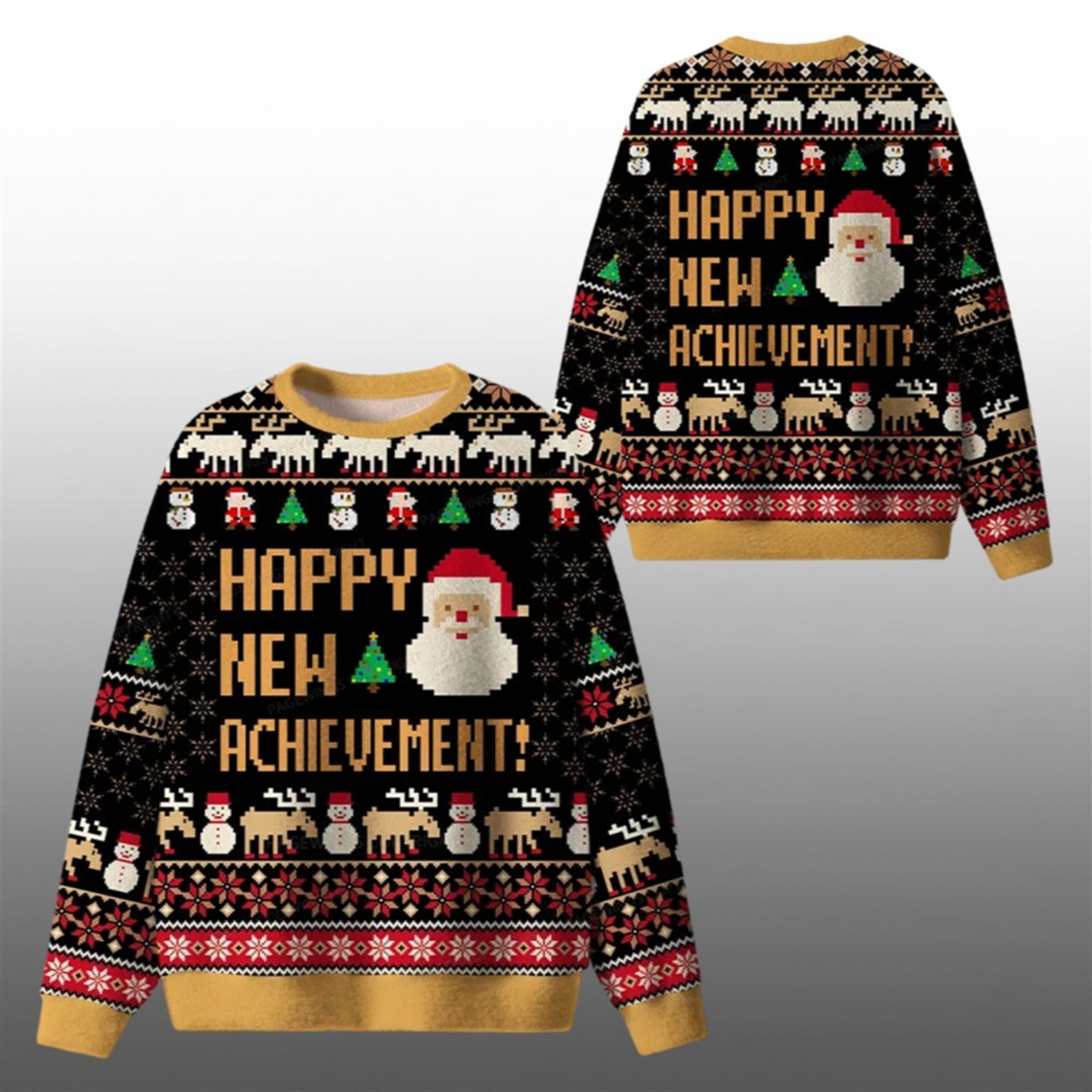2026 Christmas Happy New Achievement Ugly Sweater - Grishko.com