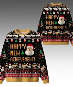 Alternative view of 2026 Christmas Happy New Achievement Ugly Sweater 